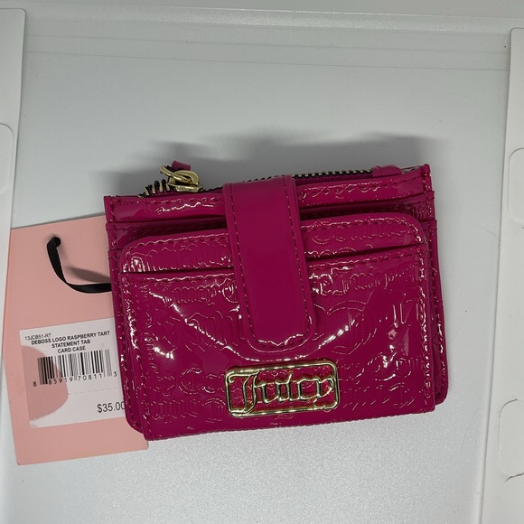 Juicy Couture Raspberry Tart Heart Wristlet and Wallet Set - Picture 7 of 12